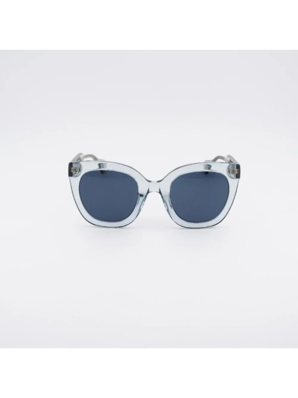 Gucci GG0564S 003 Sunglasses Light Blue Cat Eye Frame, Blue Lenses